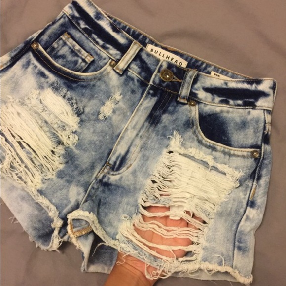 distressed mom shorts